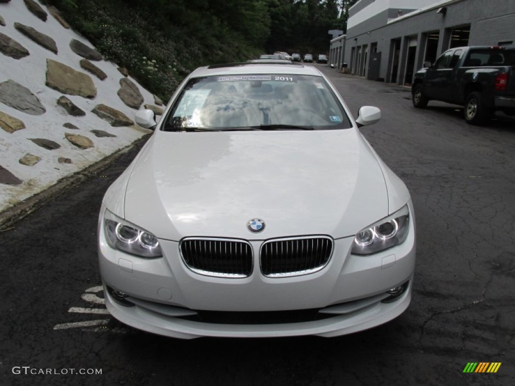 2011 3 Series 335i xDrive Coupe - Alpine White / Saddle Brown Dakota Leather photo #8