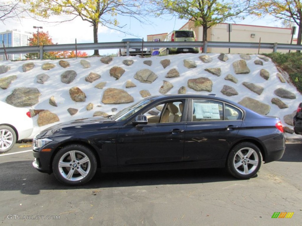 2014 3 Series 328i xDrive Sedan - Imperial Blue Metallic / Venetian Beige photo #2