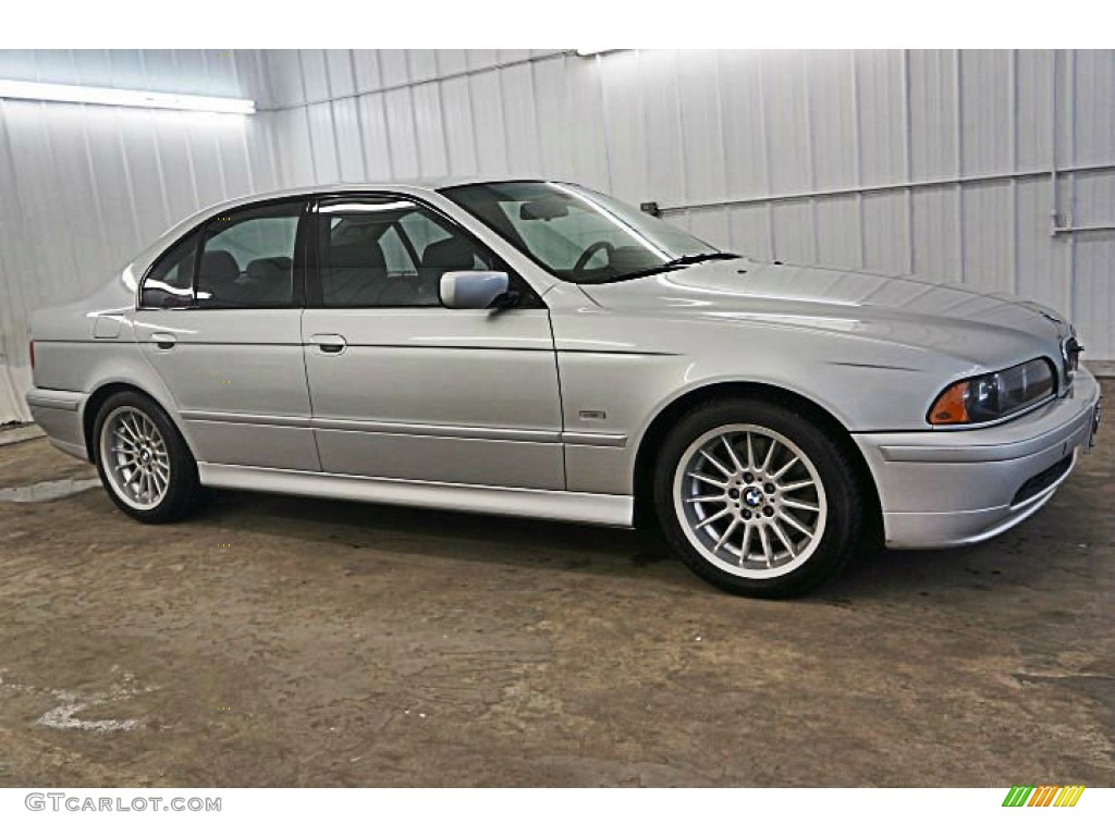 Titanium Silver Metallic 2002 BMW 5 Series 540i Sedan Exterior Photo #95135558