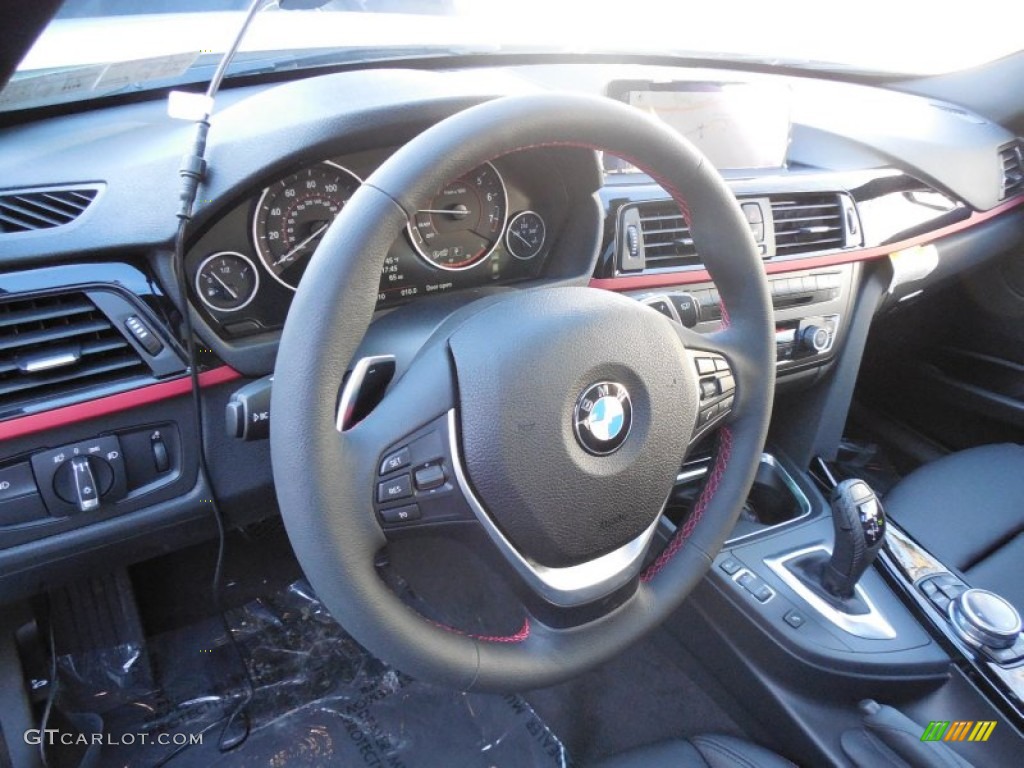 2014 3 Series 328i xDrive Sedan - Glacier Silver Metallic / Black photo #14