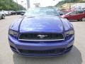 2014 Deep Impact Blue Ford Mustang V6 Convertible  photo #7