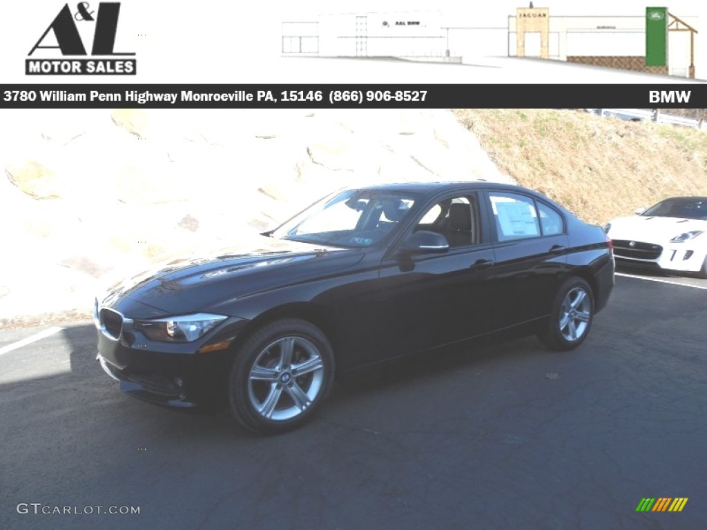 2014 3 Series 320i xDrive Sedan - Jet Black / Black photo #1