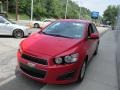 2014 Red Hot Chevrolet Sonic LT Sedan  photo #7