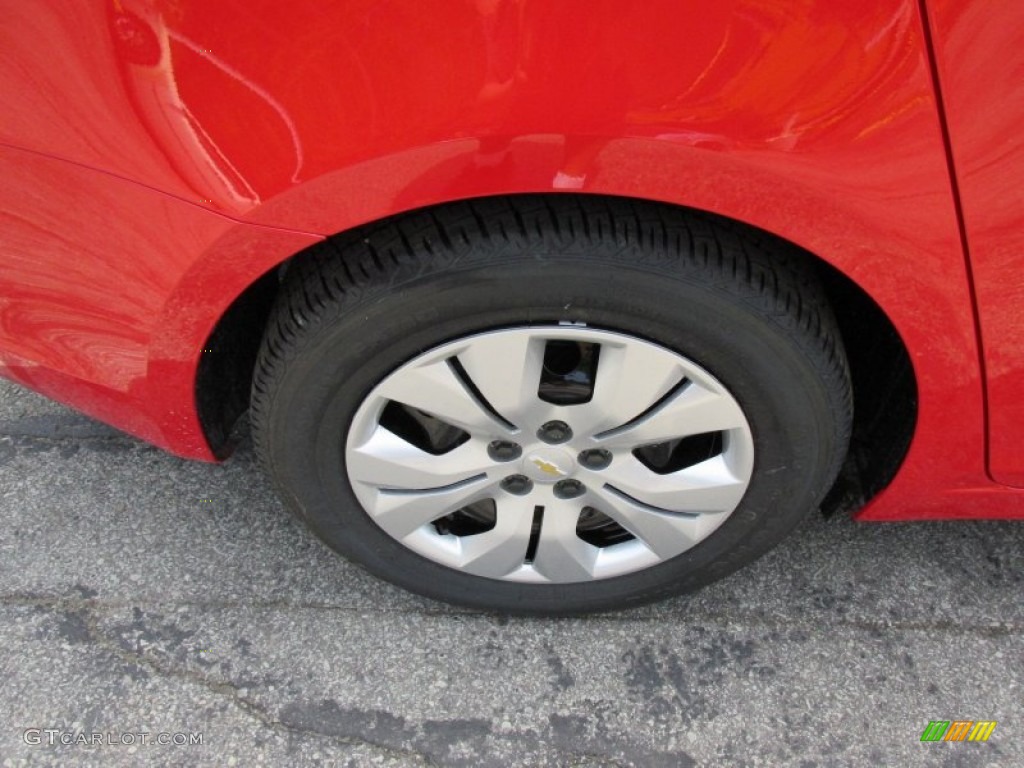 2014 Cruze LS - Red Hot / Jet Black/Medium Titanium photo #3