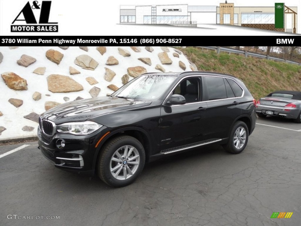 2014 X5 xDrive35d - Black Sapphire Metallic / Black photo #1