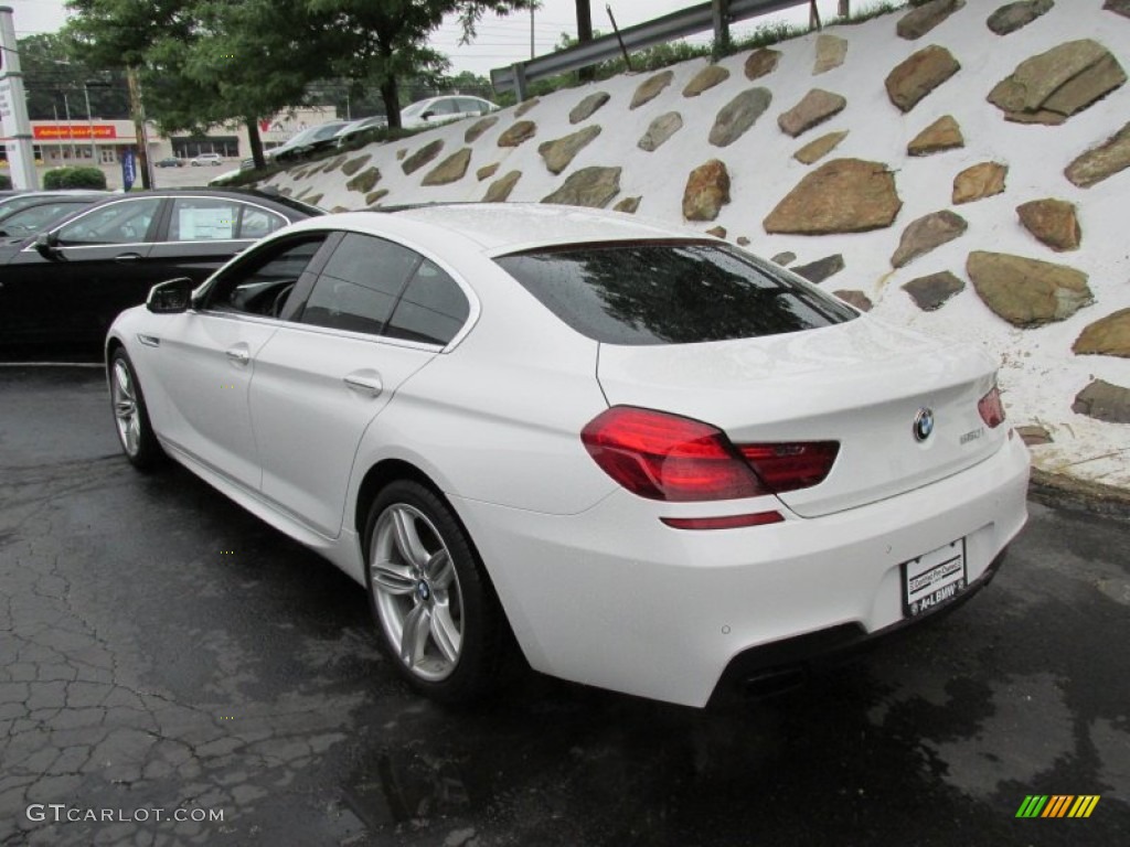2013 6 Series 650i xDrive Gran Coupe - Alpine White / Black photo #4