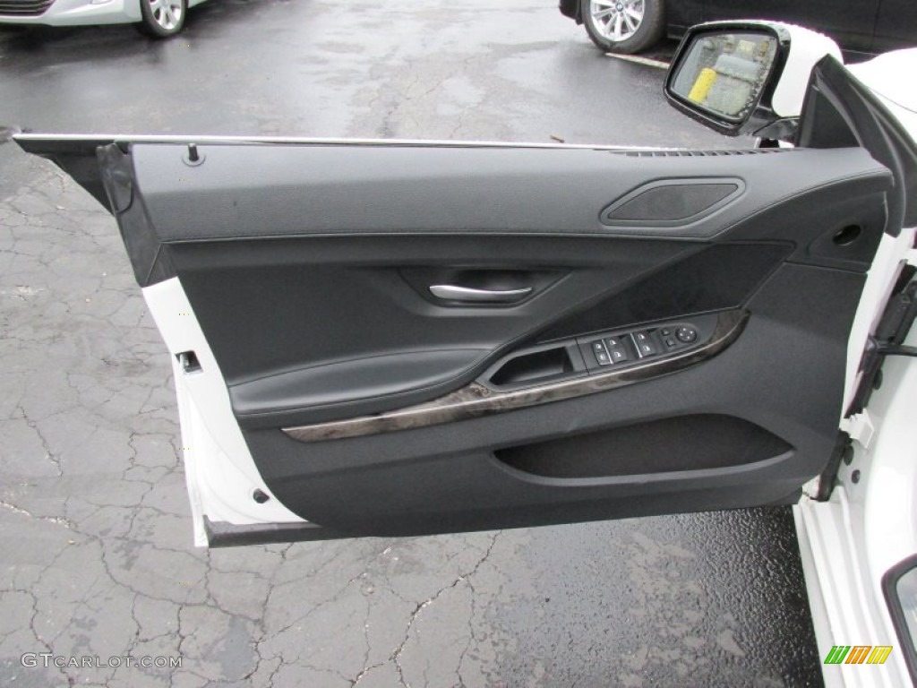 2013 BMW 6 Series 650i xDrive Gran Coupe Black Door Panel Photo #95142578