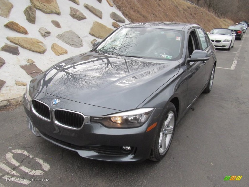 2014 3 Series 320i xDrive Sedan - Mineral Grey Metallic / Black photo #9