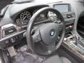 Black 2013 BMW 6 Series 650i xDrive Gran Coupe Steering Wheel