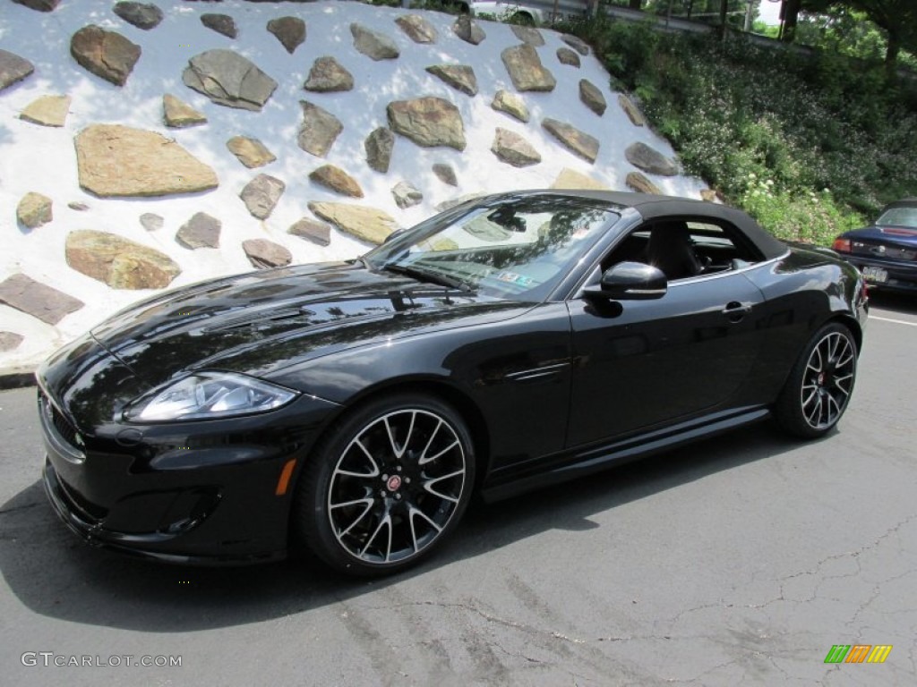 Ultimate Black Metallic 2015 Jaguar XK XKR Convertible Exterior Photo #95143541