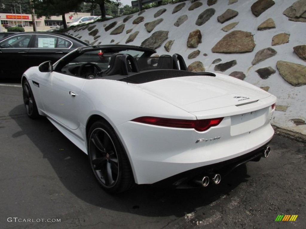 Polaris White 2015 Jaguar F-TYPE V8 S Convertible Exterior Photo #95143895