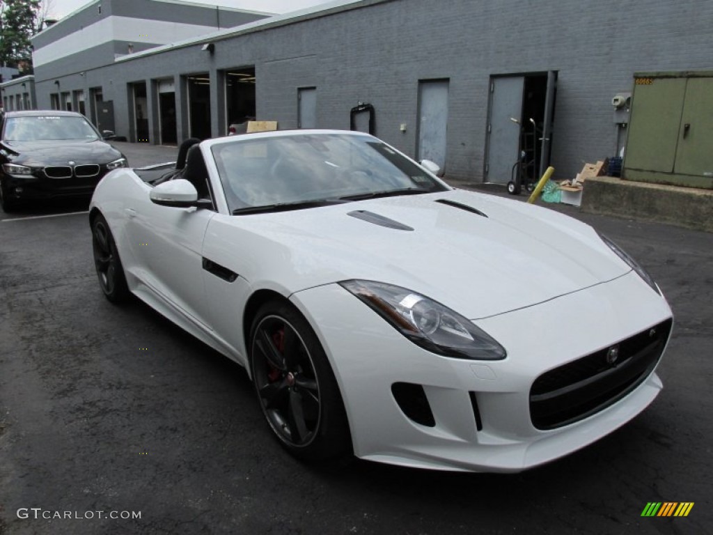 Polaris White 2015 Jaguar F-TYPE V8 S Convertible Exterior Photo #95143973