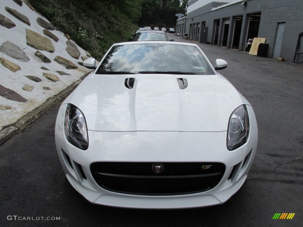 Polaris White 2015 Jaguar F-TYPE V8 S Convertible Exterior Photo #95144000