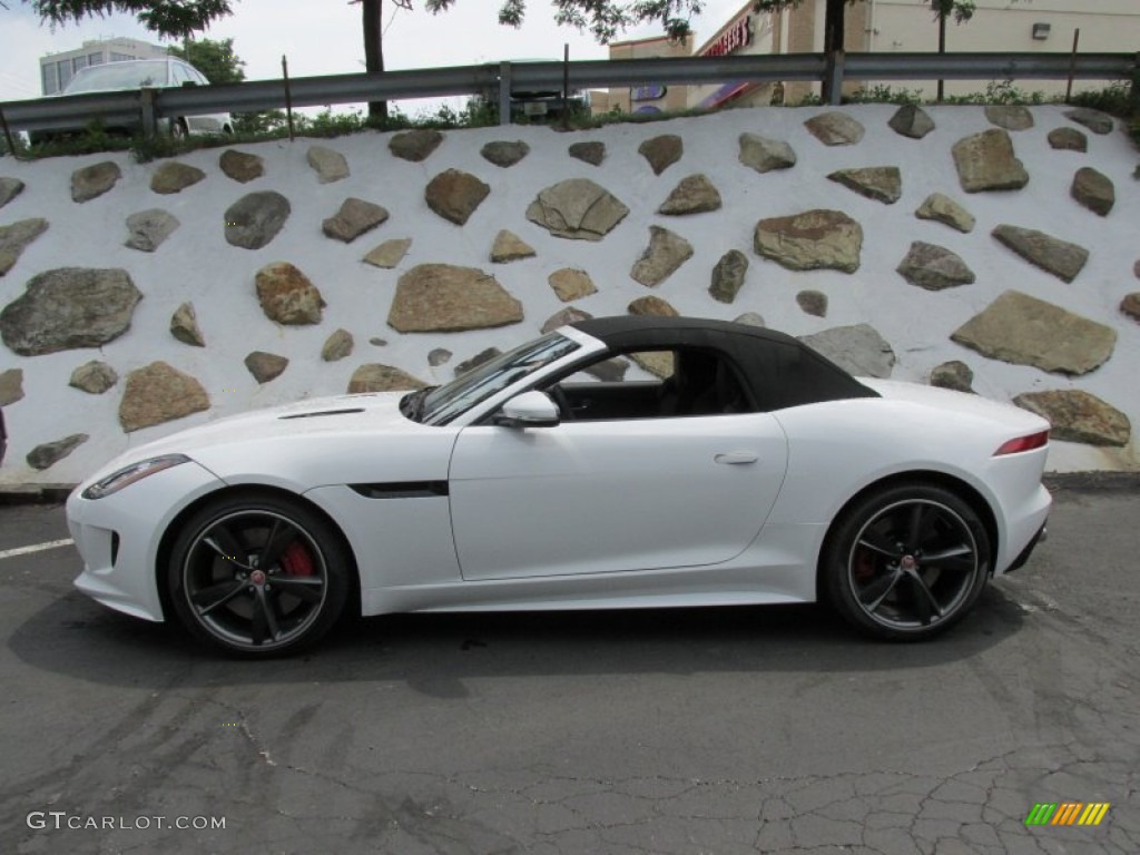 Polaris White 2015 Jaguar F-TYPE V8 S Convertible Exterior Photo #95144075