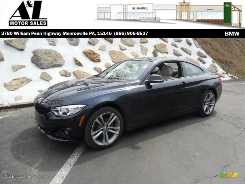 2014 4 Series 428i xDrive Coupe - Imperial Blue Metallic / Oyster/Black photo #1