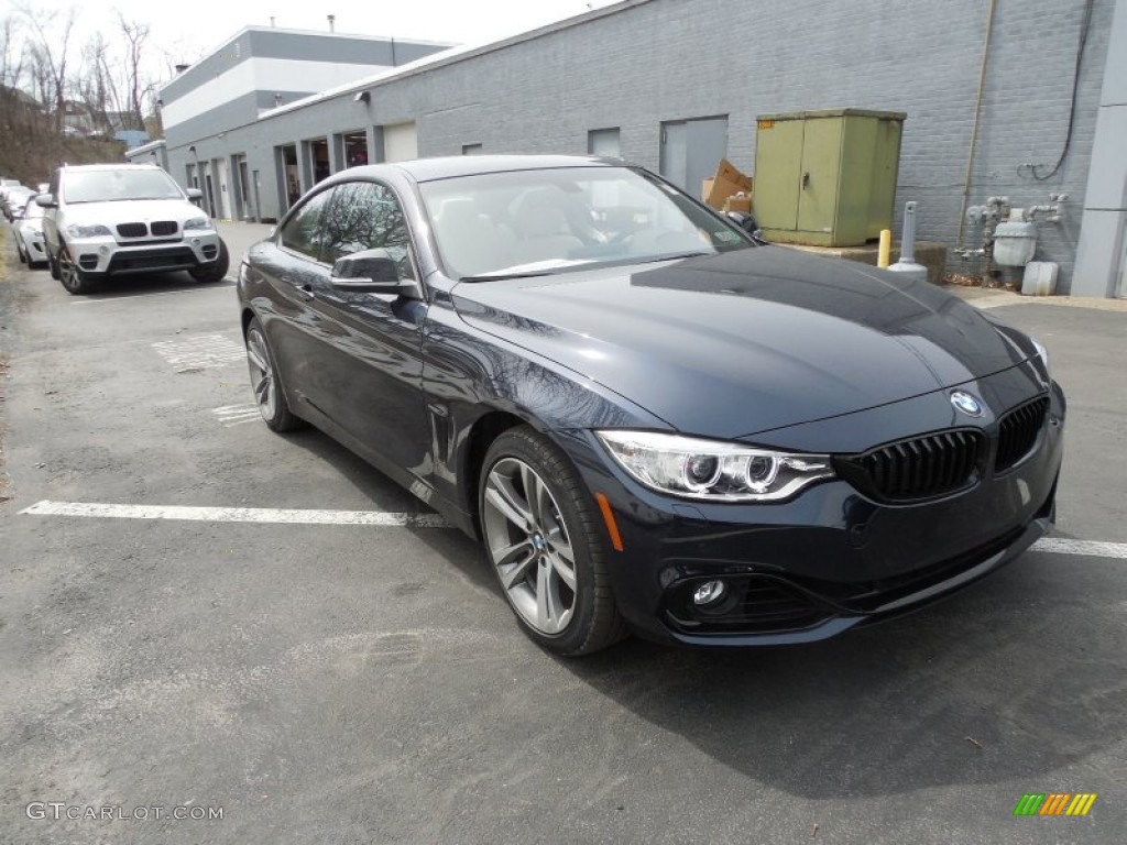 2014 4 Series 428i xDrive Coupe - Imperial Blue Metallic / Oyster/Black photo #7