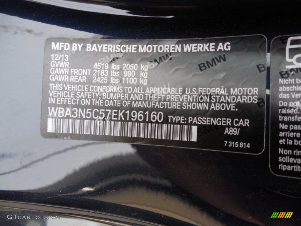 2014 4 Series Color Code A89 for Imperial Blue Metallic Photo #95145350