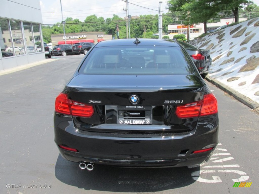 2014 3 Series 328i xDrive Sedan - Jet Black / Black photo #5