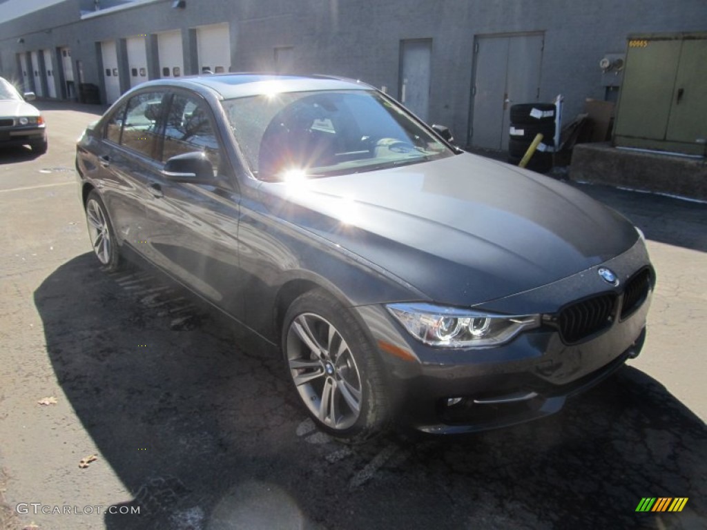 2014 3 Series 335i xDrive Sedan - Mineral Grey Metallic / Black photo #7