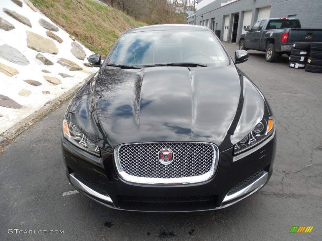 Ultimate Black Metallic 2014 Jaguar XF 3.0 AWD Exterior Photo #95147117