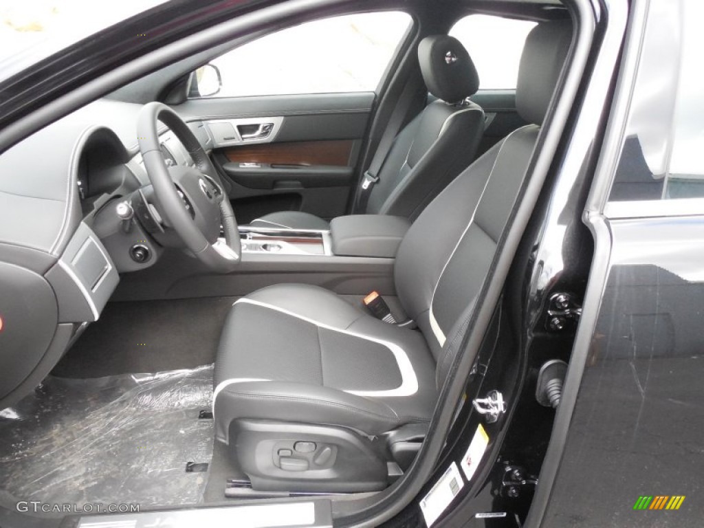 Warm Charcoal/Ivory Interior 2014 Jaguar XF 3.0 AWD Photo #95147207
