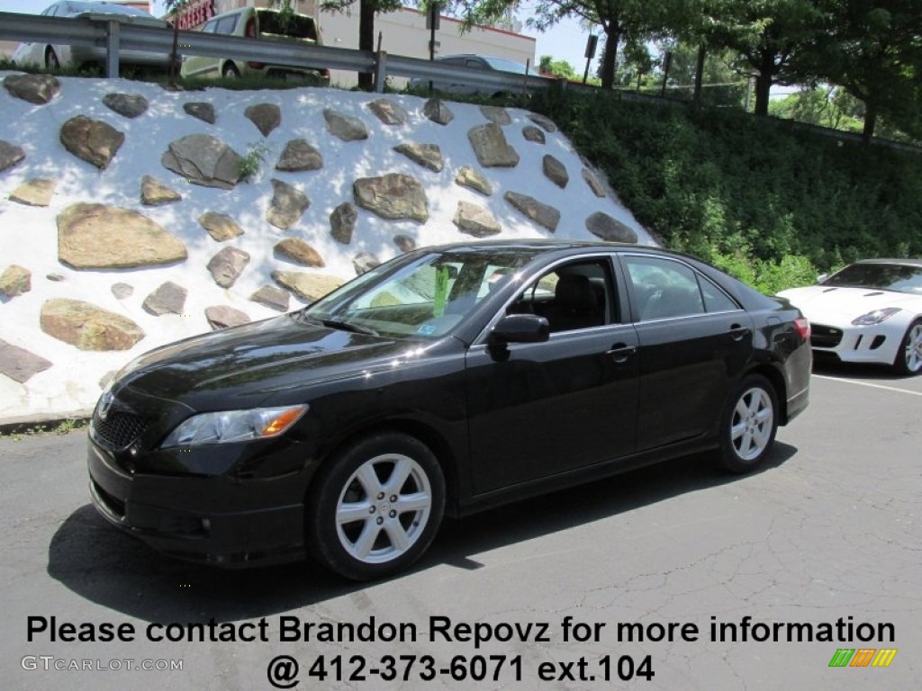 2008 Camry SE V6 - Black / Ash photo #1