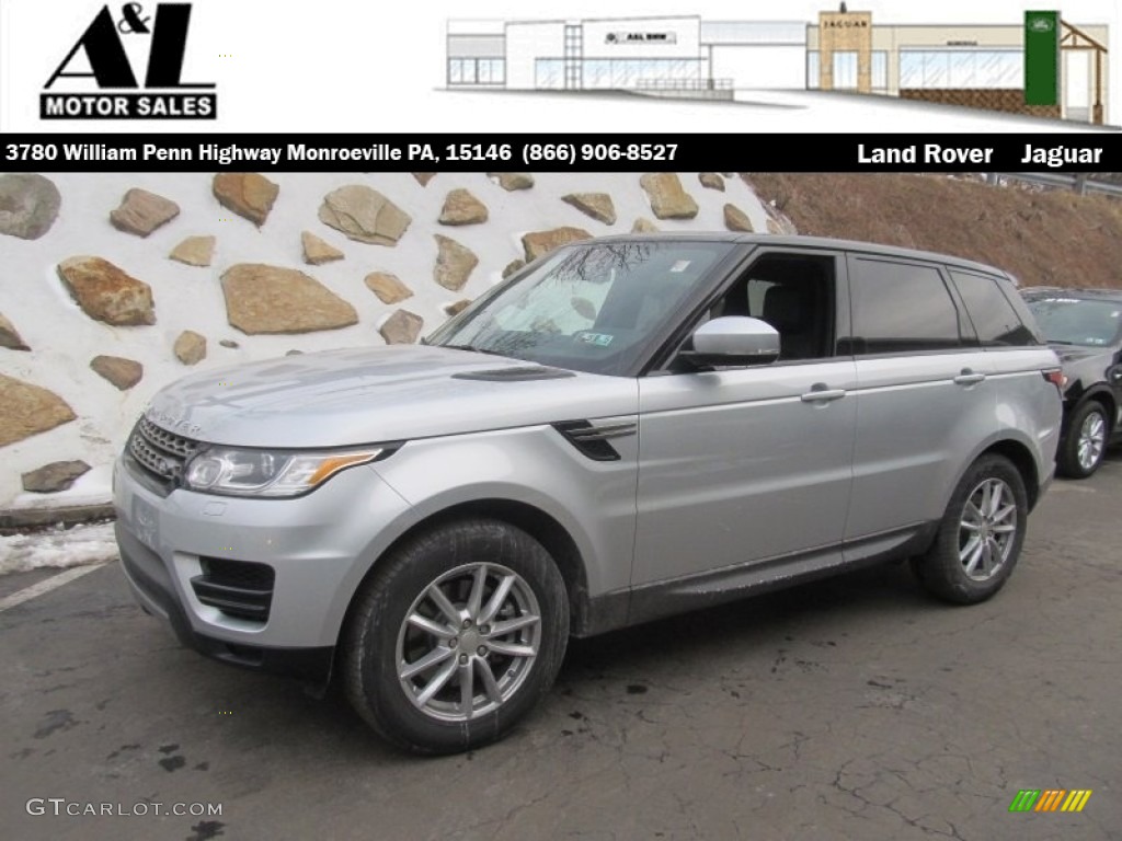 2014 Range Rover Sport HSE - Indus Silver Metallic / Ebony/Lunar/Ebony photo #1