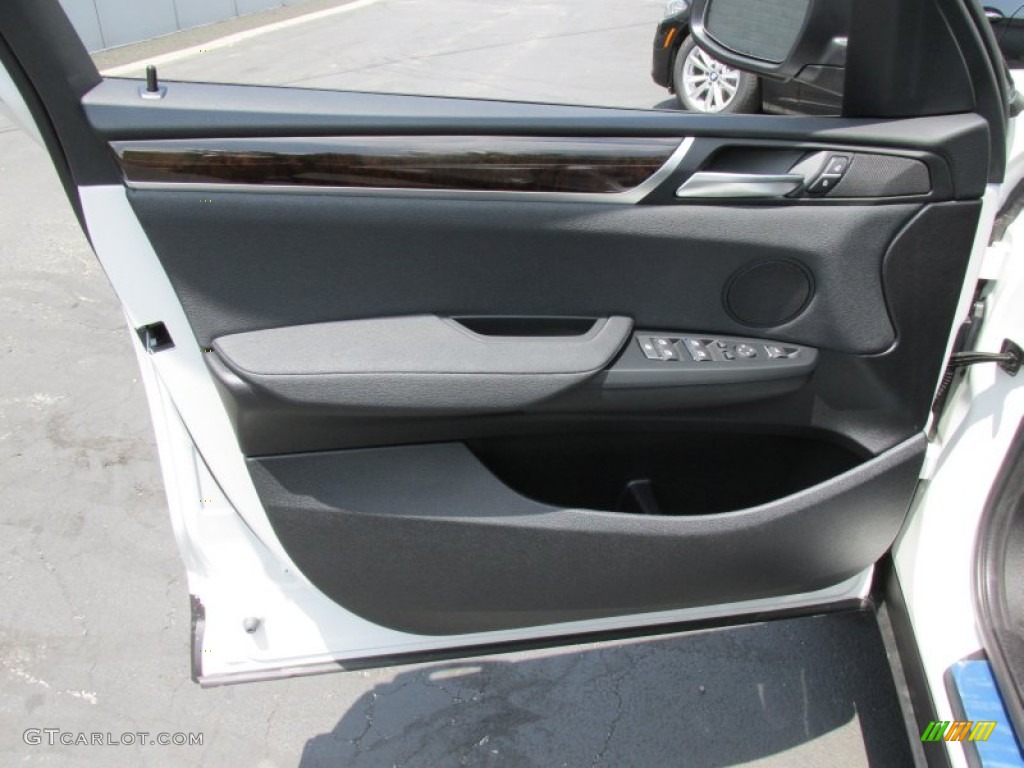 2015 BMW X3 xDrive28i Black Door Panel Photo #95149108