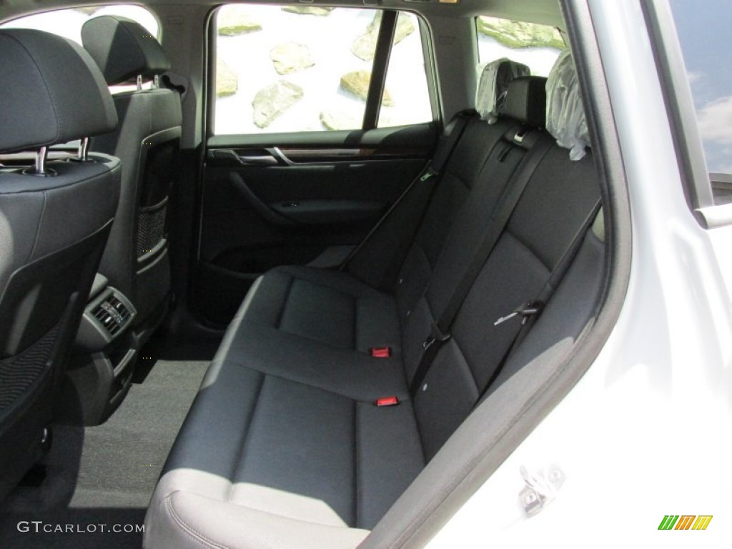 Black Interior 2015 BMW X3 xDrive28i Photo #95149166