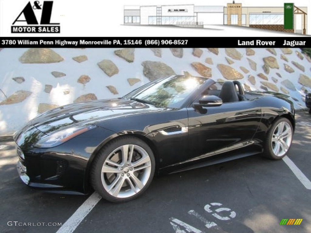 2014 F-TYPE V8 S - Ultimate Black Metallic / Jet photo #1