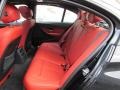 Coral Red/Black Rear Seat Photo for 2014 BMW 3 Series #95150495