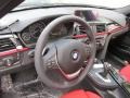 2014 BMW 3 Series Coral Red/Black Interior Dashboard Photo