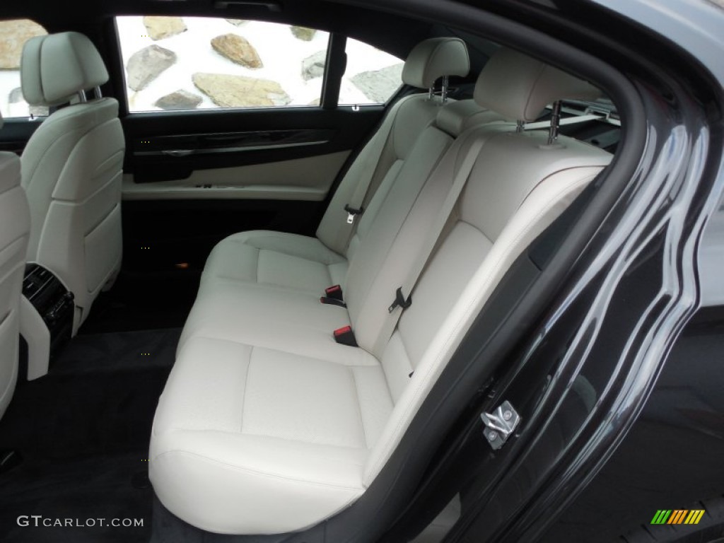 2014 7 Series 750Li xDrive Sedan - Dark Graphite Metallic / Ivory White/Black photo #13