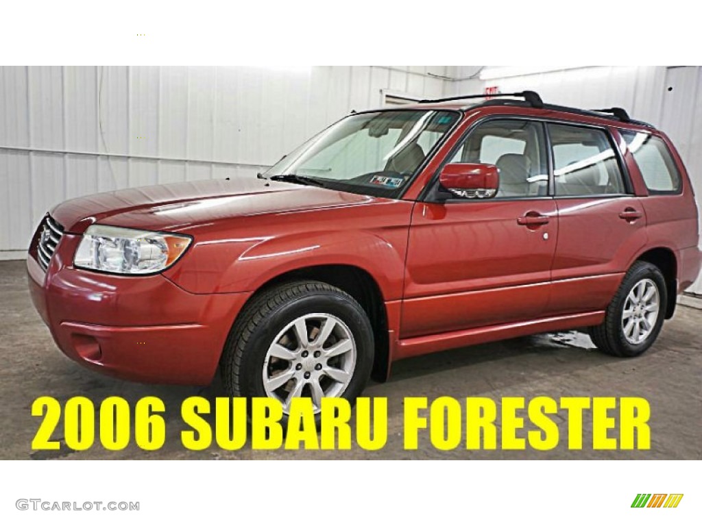 Garnet Red Pearl Subaru Forester