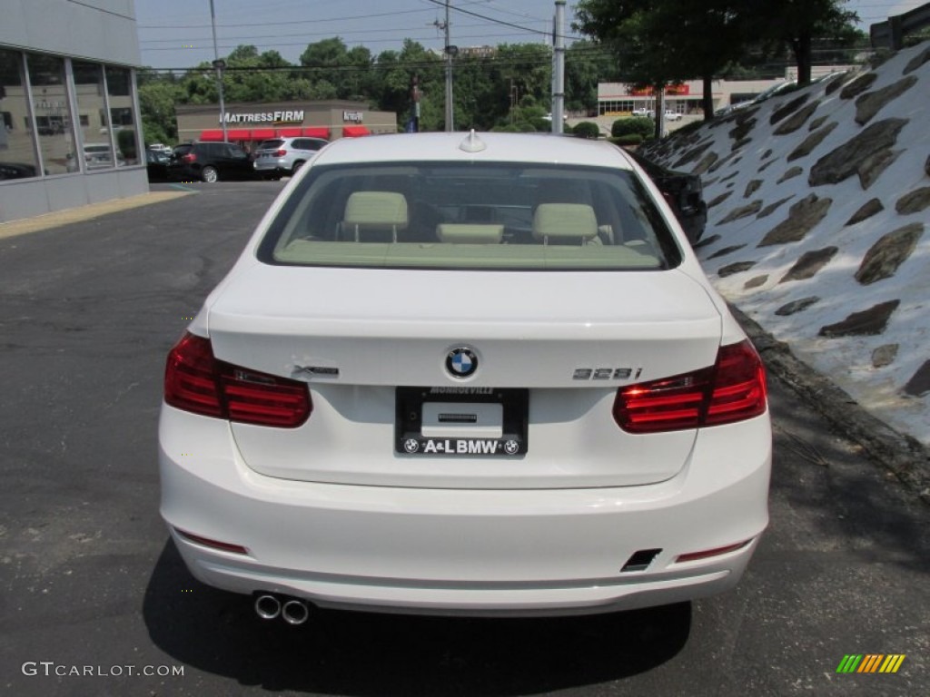 2014 3 Series 328i xDrive Sedan - Alpine White / Venetian Beige photo #5