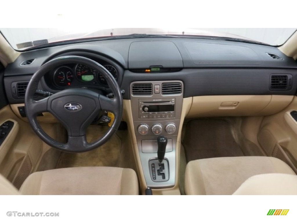 2006 Subaru Forester 2.5 X Premium Desert Beige Dashboard Photo #95153330