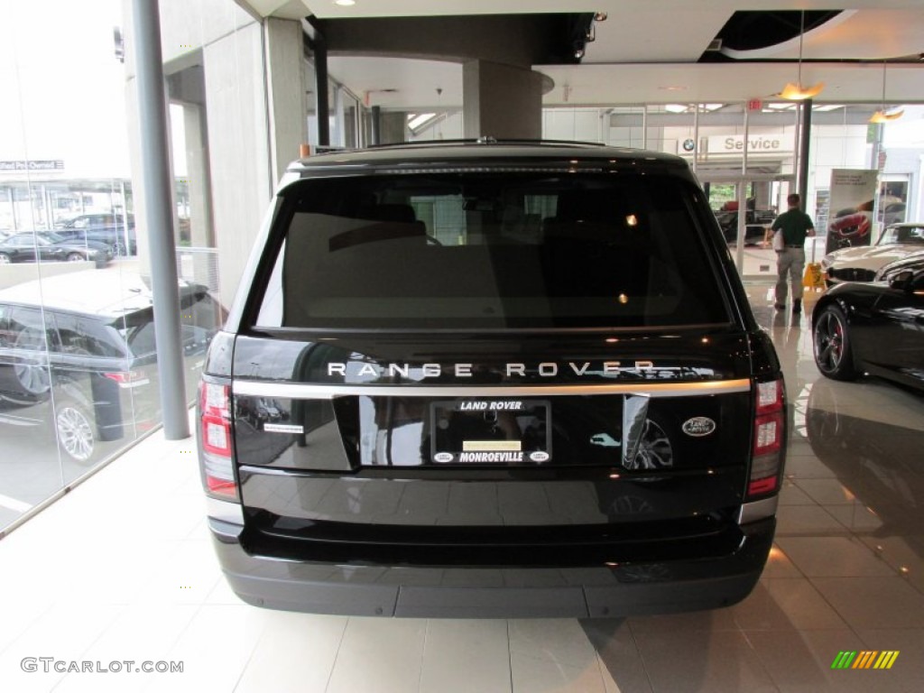 2014 Range Rover Supercharged L - Santorini Black Metallic / Ebony/Ebony photo #6