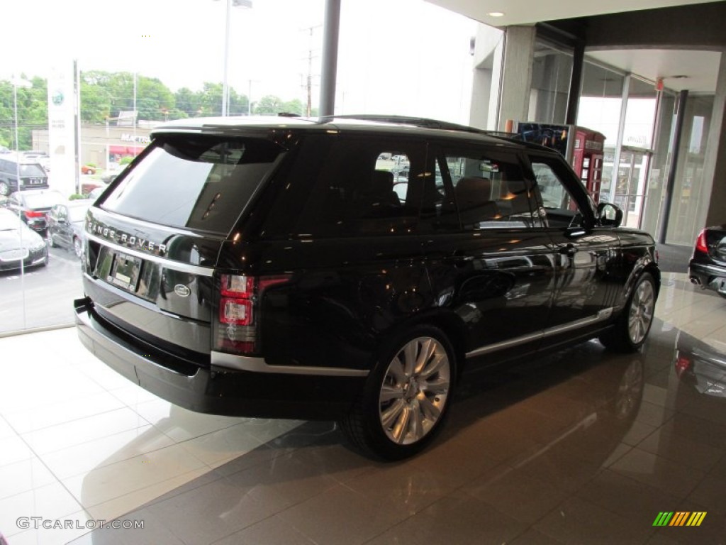 2014 Range Rover Supercharged L - Santorini Black Metallic / Ebony/Ebony photo #7