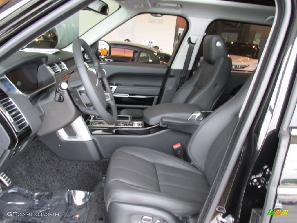 2014 Range Rover Supercharged L - Santorini Black Metallic / Ebony/Ebony photo #10