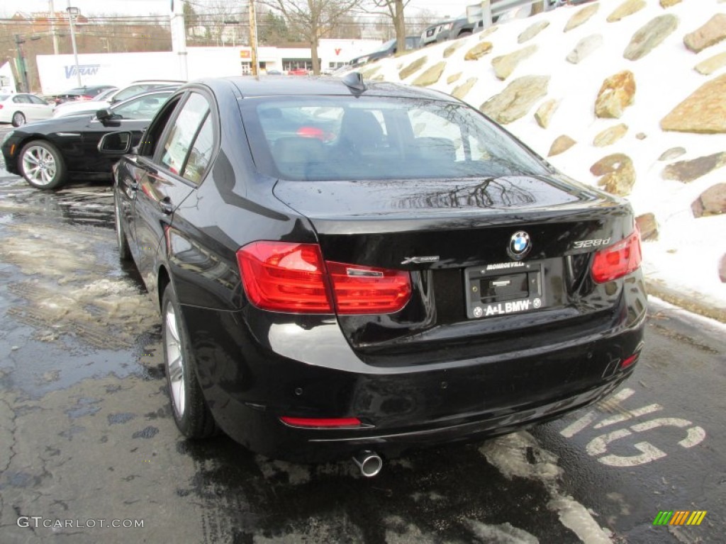 2014 3 Series 328d xDrive Sedan - Jet Black / Black photo #4