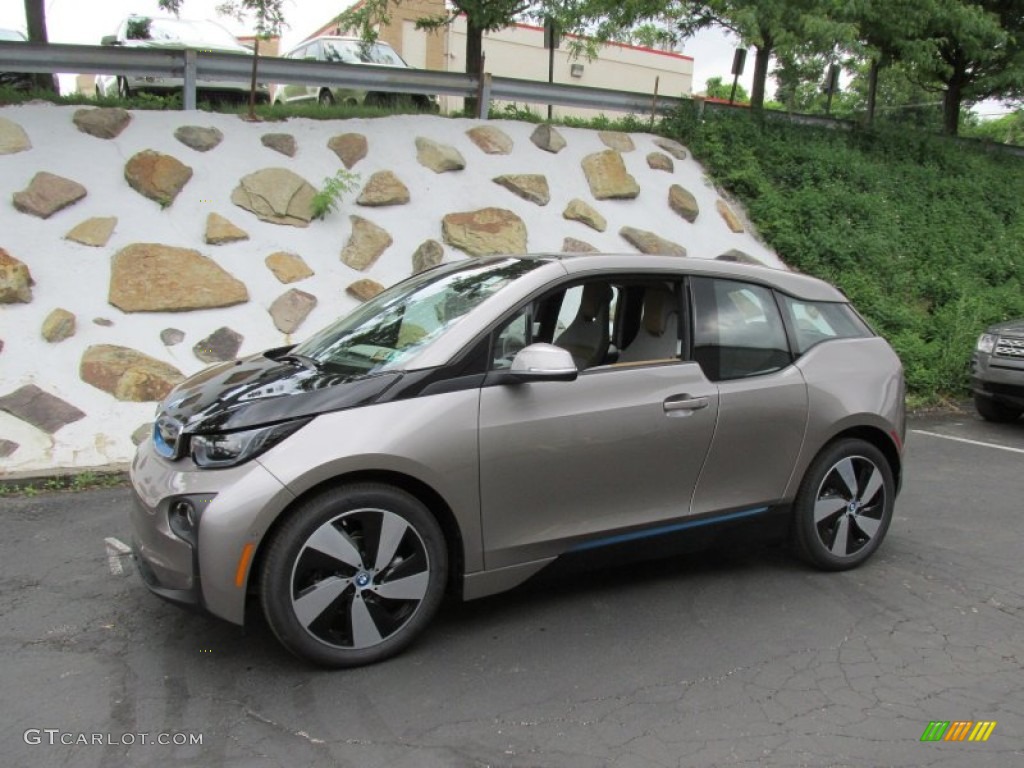 2014 i3 with Range Extender - Andesite Silver Metallic / Giga Cassia Natural Leather/Carum Spice Grey Wool Cloth photo #1