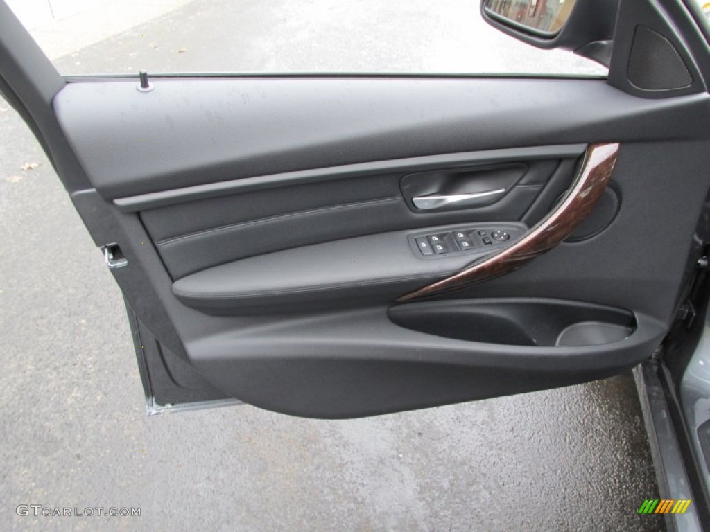 2014 BMW 3 Series 328d xDrive Sedan Black Door Panel Photo #95156070