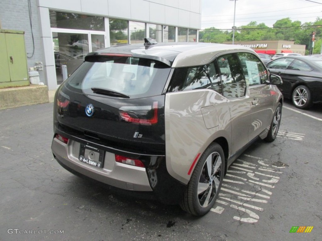 2014 i3 with Range Extender - Andesite Silver Metallic / Giga Cassia Natural Leather/Carum Spice Grey Wool Cloth photo #6