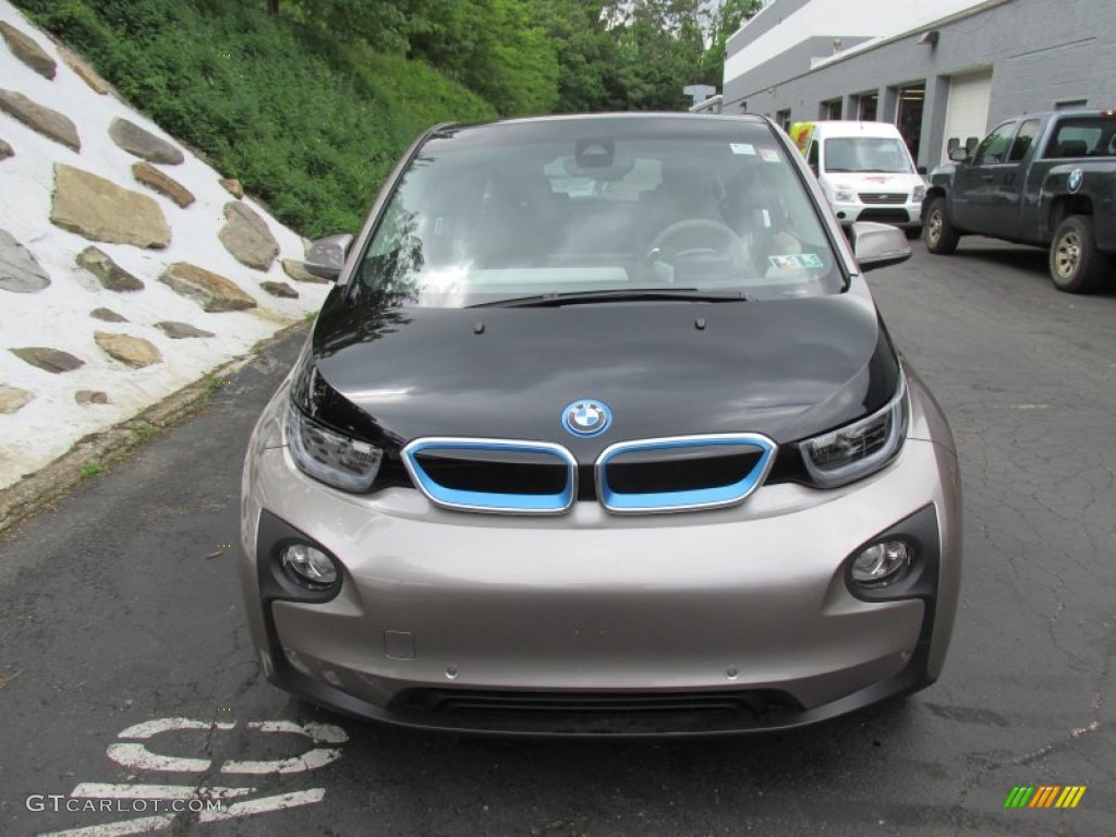 2014 i3 with Range Extender - Andesite Silver Metallic / Giga Cassia Natural Leather/Carum Spice Grey Wool Cloth photo #8