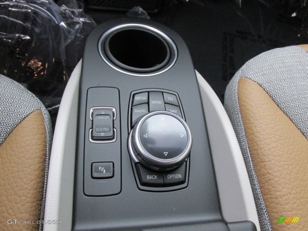 2014 i3 with Range Extender - Andesite Silver Metallic / Giga Cassia Natural Leather/Carum Spice Grey Wool Cloth photo #14