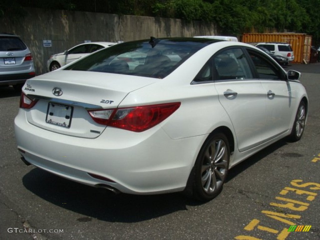 2012 Sonata Limited 2.0T - Shimmering White / Black photo #4