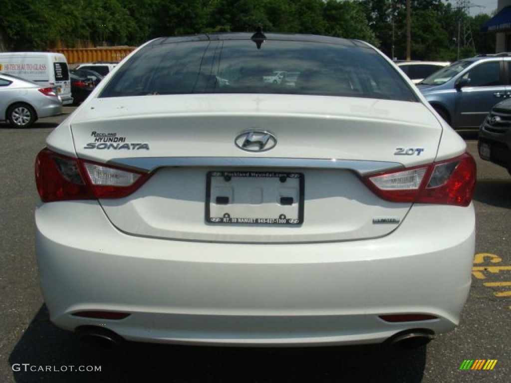2012 Sonata Limited 2.0T - Shimmering White / Black photo #5