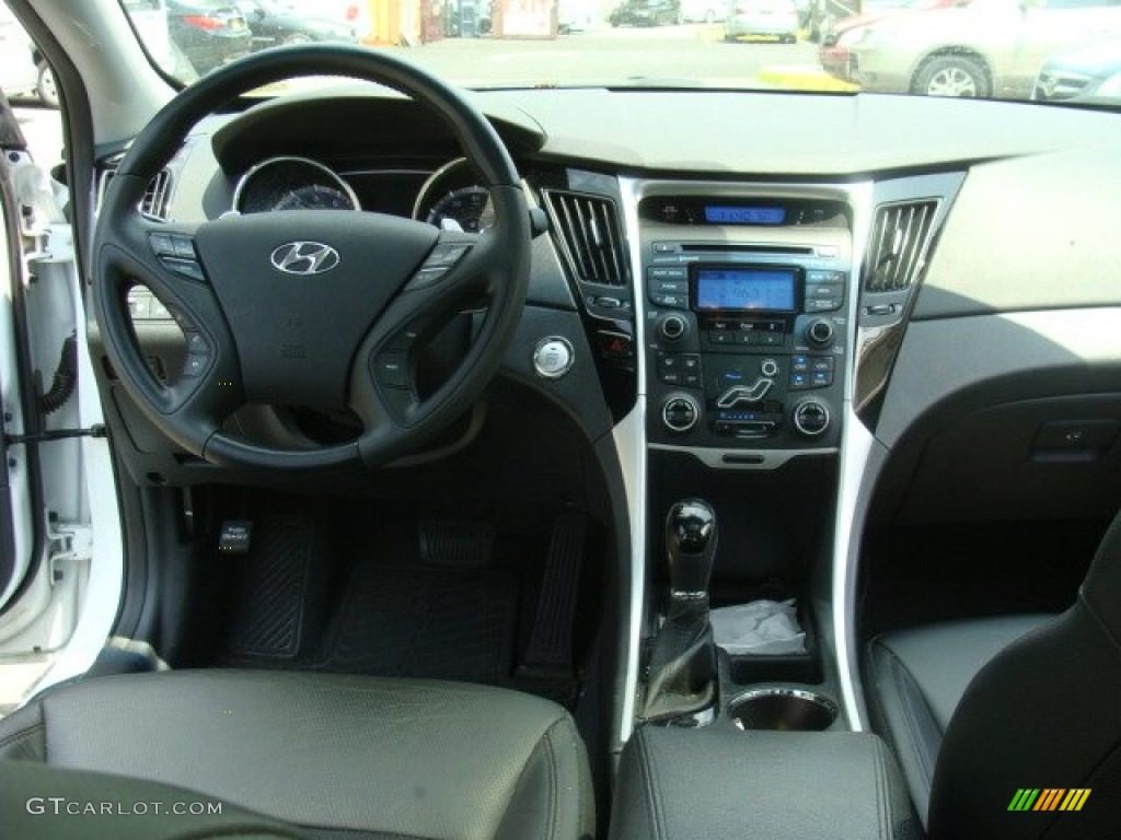 2012 Sonata Limited 2.0T - Shimmering White / Black photo #12