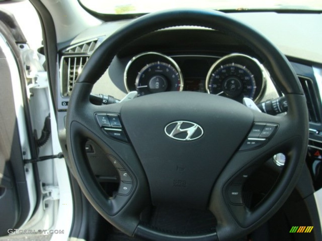 2012 Sonata Limited 2.0T - Shimmering White / Black photo #14