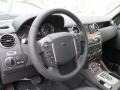 2014 Land Rover LR4 Ebony Interior Steering Wheel Photo